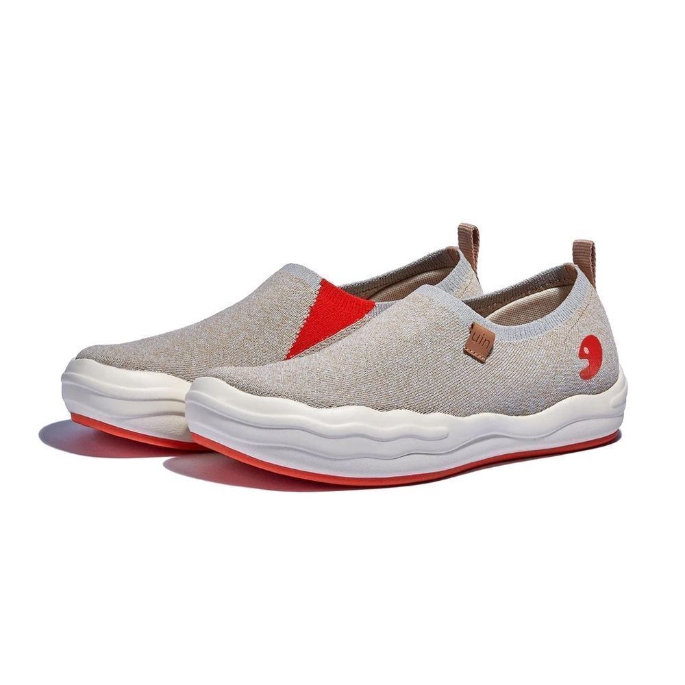 UIN Women's Walking Shoes Slip On Casual Wide Toe Shoes Toledo Ⅷ - Sesame